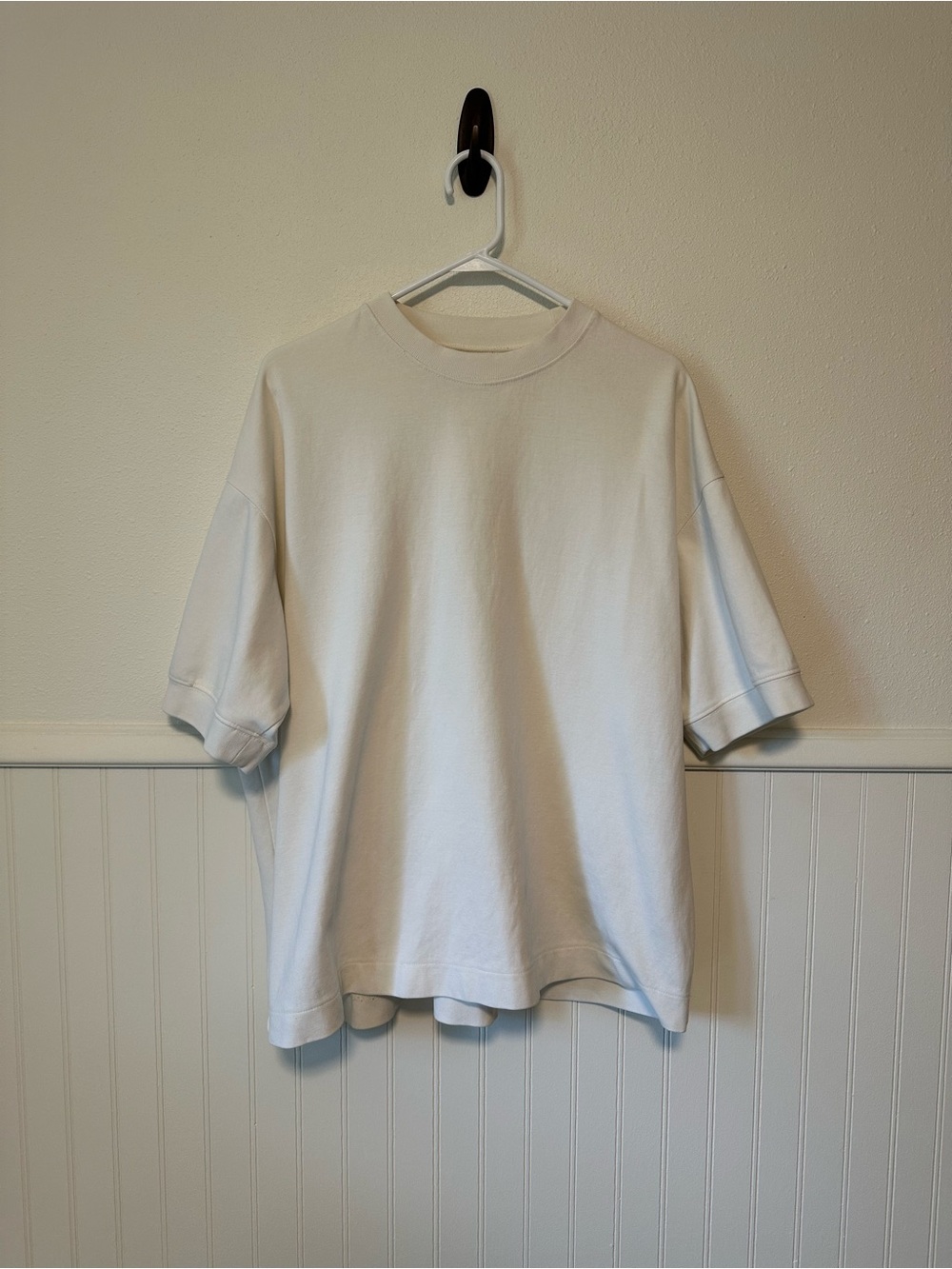 Denim & Flower Ricky Singh Heavyweight Relaxed Fit T-Shirt Off White - XL